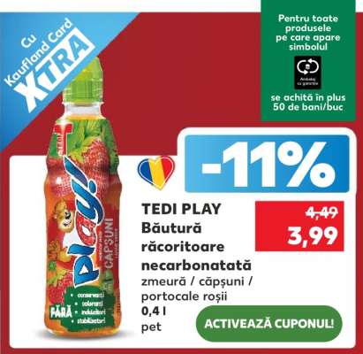 TEDI PLAY Băutură răcoritoare necarbonatată