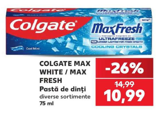 COLGATE MAX WHITE / MAX FRESH