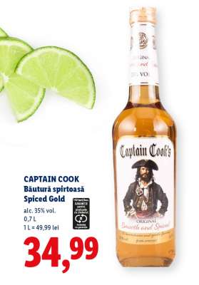 CAPTAIN COOK Băutură spirtoasă Spiced Gold