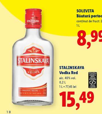 Stalinskaya Vodka Red