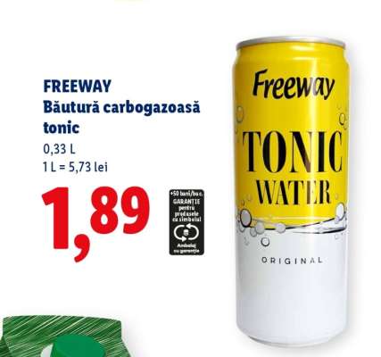 FREEWAY Băutură carbogazoasă tonic
