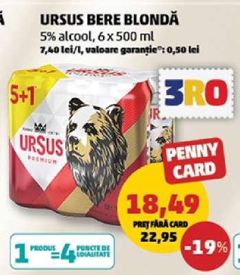 URSUS Bere blondă