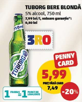 TUBORG Bere blondă