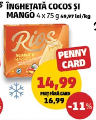 Înghețată Cocos și Mango