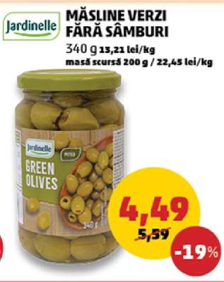 Măsline verzi fără sâmburi