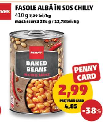 Fasole albă în sos chilly