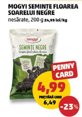 Mogyi Semințe Floarea Soarelui, Negre