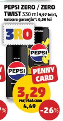PEPSI ZERO / ZERO TWIST 330 ml