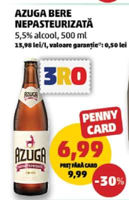 AZUGA Bere nepasteurizată