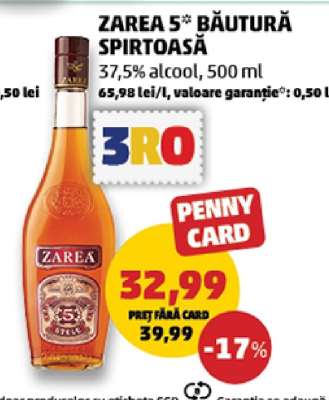 ZAREA 5* BĂUTURĂ SPIRTOASĂ