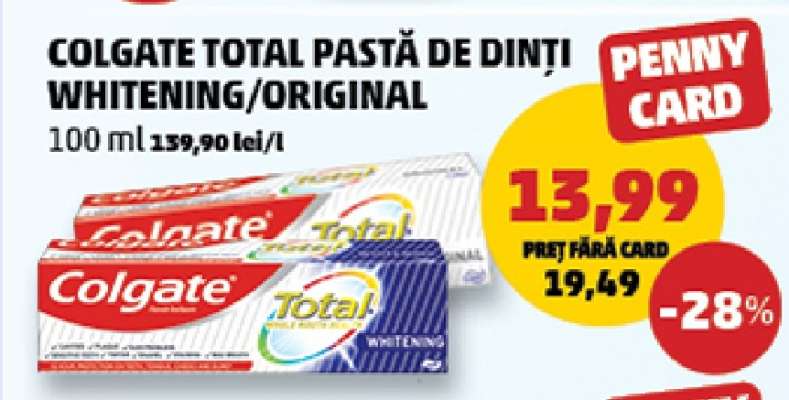 Colgate Total Pasta de Dinti Whitening/Original