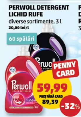 PERWOLL DETERGENT LICHID RUFE