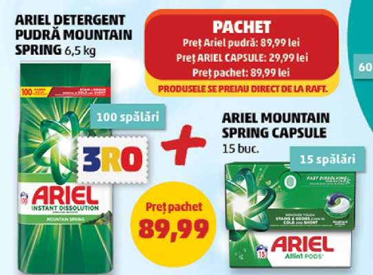 Pachet Ariel Detergent