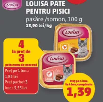 LOUISA PATE PENTRU PISICI