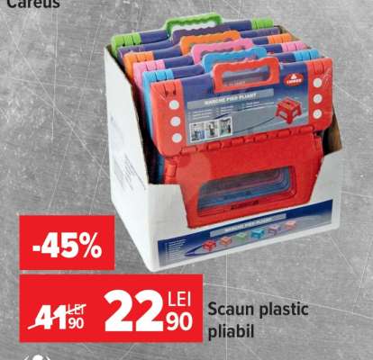 Scaun plastic pliabil