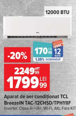 Aparat de aer condiționat TCL BreezeIN TAC-12CHSD/TPH11IF