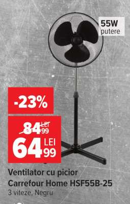 Ventilator cu picior Carrefour Home HSF55B-25