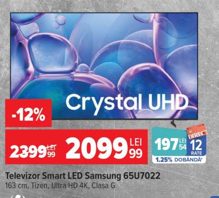 Televizor Smart LED Samsung 65U7022