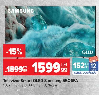 Televizor Smart QLED Samsung 55Q6FA