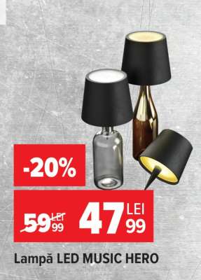 Lampă LED MUSIC HERO