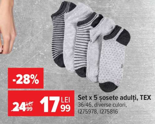 Set x 5 șosete adulți, TEX