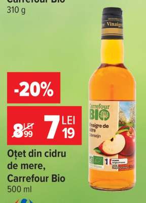 Oțet din cidru de mere, Carrefour Bio