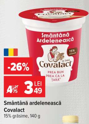 Smântână ardelenească Covalact