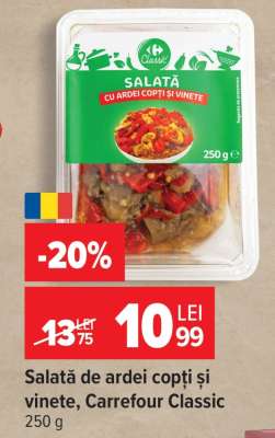 Salată de ardei copți și vinete, Carrefour Classic