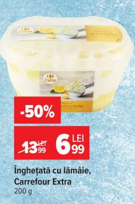 Înghețată cu lămâie Carrefour Extra