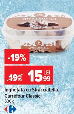 Înghețată cu stracciatella, Carrefour Classic
