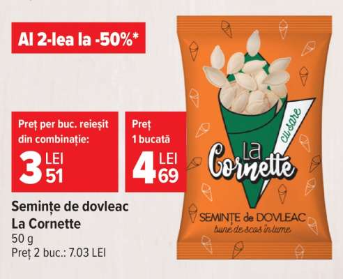Semințe de dovleac La Cornette
