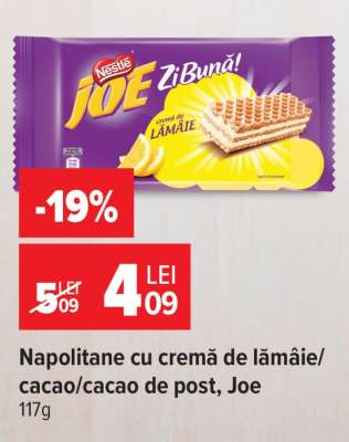 Napolitane cu cremă de lămâie/cacao/cacao de post, Joe