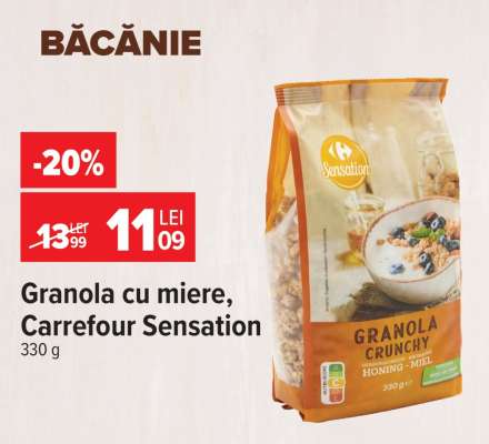 Granola cu miere Carrefour Sensation