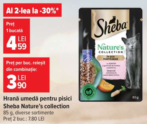 Hrană umedă pentru pisici Sheba Nature’s collection
