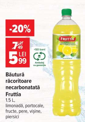 Băutură răcoritoare necarbonatată Fruttia
