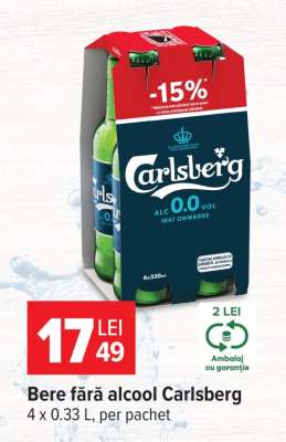 Bere fără alcool Carlsberg