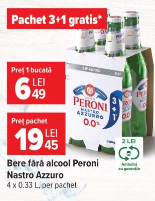 Bere fără alcool Peroni Nastro Azzuro