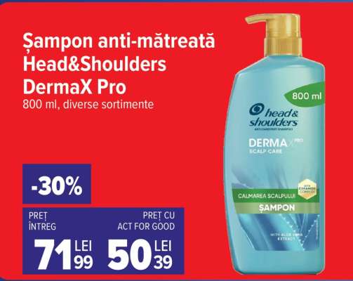Șampon anti-mătreață Head&Shoulders DermaX Pro