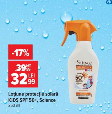 Loțiune protecție solară KIDS SPF 50+, Science