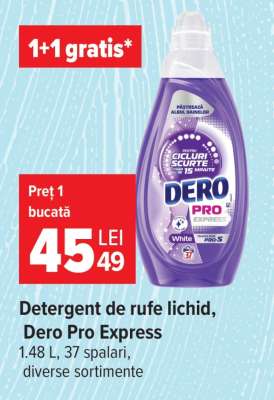 Detergent de rufe lichid, Dero Pro Express