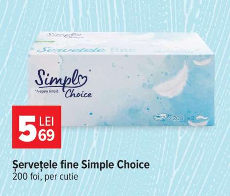Șervețele fine Simple Choice