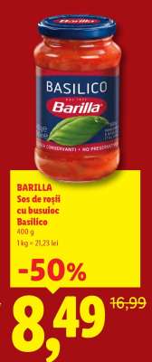 BARILLA Sos de roșii cu busuioc Basilico
