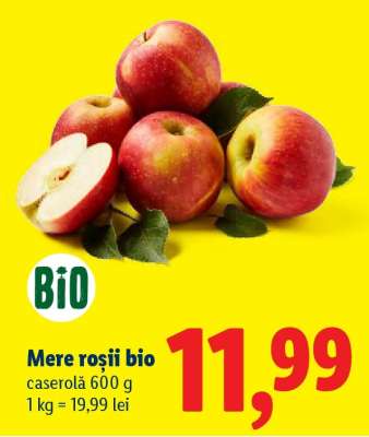 Mere roșii, bio