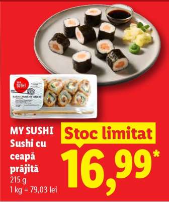 MY SUSHI Sushi cu ceapă prăjită