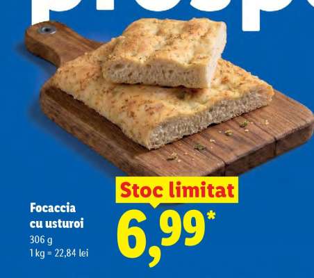 Focaccia cu usturoi