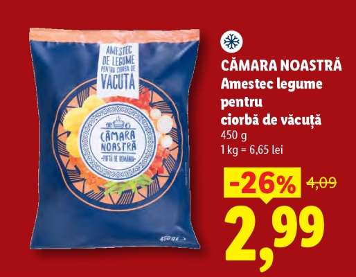 CĂMARA NOASTRĂ Amestec legume pentru ciorbă de văcuță