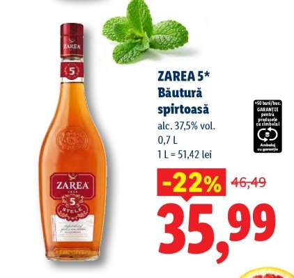 ZAREA 5* BĂUTURĂ SPIRTOASĂ