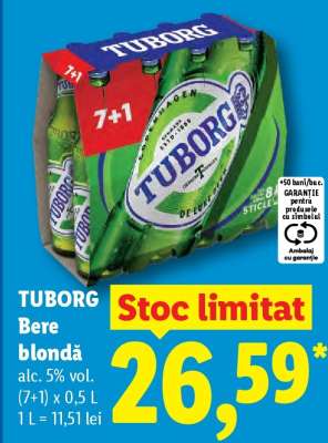 TUBORG Bere blondă