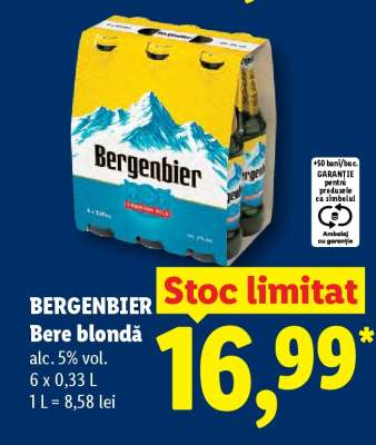 BERGENBIER Bere blondă