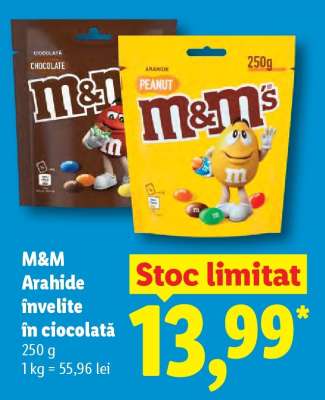 M&M Arahide Învelite în Ciocolată